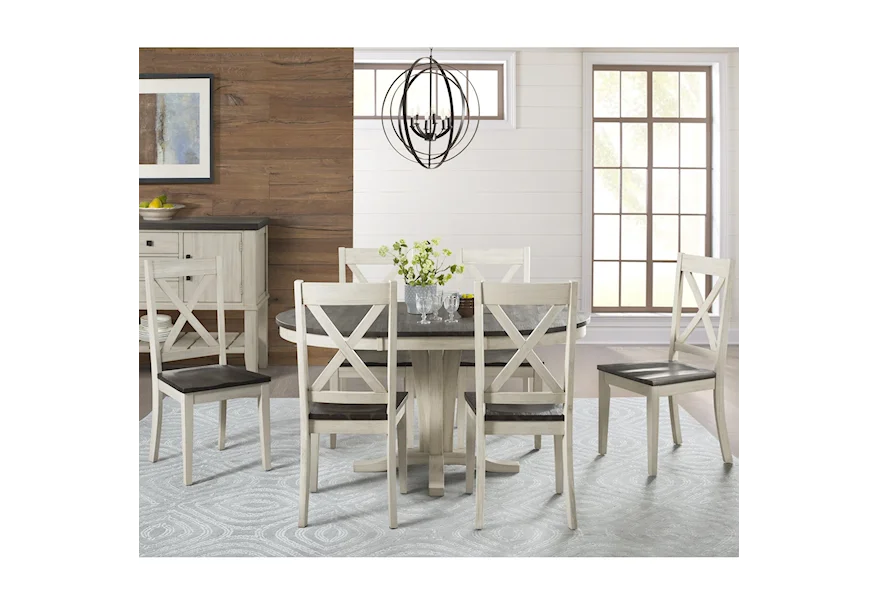 Huron Transitional Table and Chair Set by AAmerica at Esprit Decor Home Furnishings